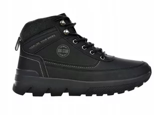BUTY jesienno zimowe męskie BIG STAR MM174016 sportowe czarne za kostkę 41 - Moda i Uroda OUTLET - miniaturka - grafika 1