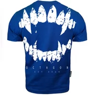 Koszulki sportowe męskie - T-Shirt Koszulka Octagon Zęby Niebieska - miniaturka - grafika 1