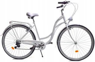 Rower Dallas City 26" 7spd - biały - Rowery - miniaturka - grafika 1