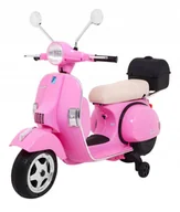 Pojazdy elektryczne dla dzieci - Bemi, Skuter na akumulator Vespa 2x25W 12V Różowy - miniaturka - grafika 1