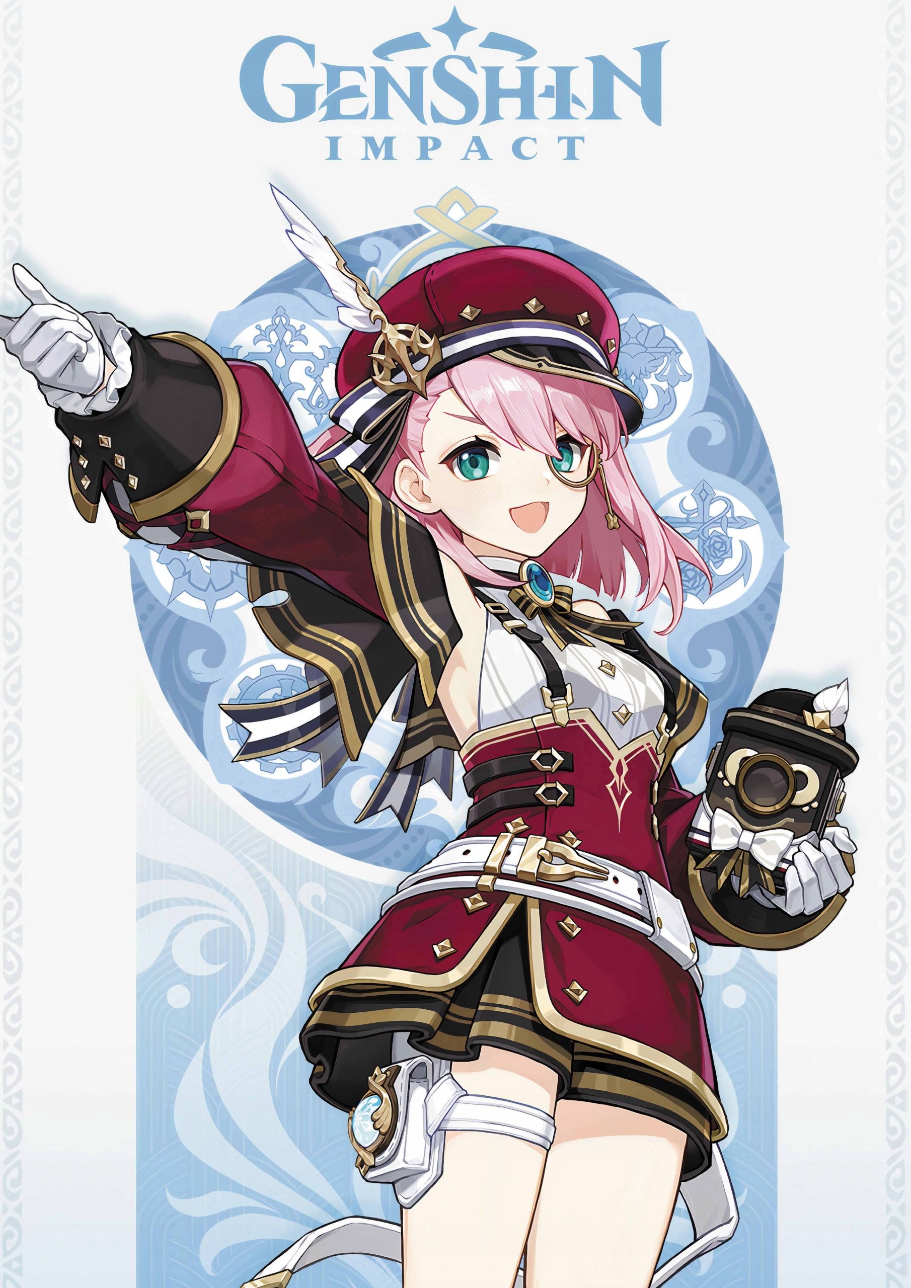 Plakat A3 Genshin Impact Anime Gra Charlotte