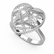 Pierścionki - Biżuteria GUESS JUBR03101JWRH. Pierścionek, Kolor szary. Kobieta. - miniaturka - grafika 1