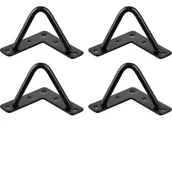 Zawiasy, okucia i inne akcesoria - Nogi meblowe 100mm, 4 sztuki, nogi w kształcie spinki do włosów, nogi stołowe DIY - miniaturka - grafika 1