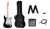 Gitary elektryczne - Squier Sonic Stratocaster Pack Maple Fingerboard Black Gig Bag 10G 230V EU - miniaturka - grafika 1