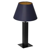Lampy stojące - Luminex Table lamps 3615 Lampa stołowa lampka 1X60W E27 czarny/niebieski - miniaturka - grafika 1