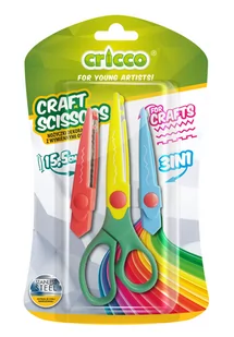 Nożyczki Cricco dekoracyjne Craft z wymiennymi ostrzami - Przybory szkolne - miniaturka - grafika 1