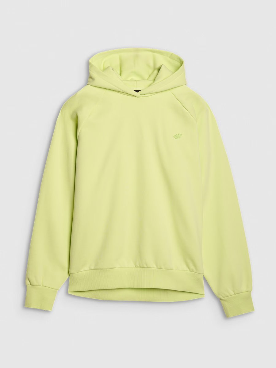 4F Bluza dresowa nierozpinana z kapturem uniseks 4FWSS25TSWSU1547-45S Zielony Roz. XL