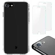 Etui i futerały do telefonów - Bizon Etui + 2x szkło + obiektyw Case Clear iPhone SE 2022/2020 8/7 przezroczyste BCCIPSE87CL - miniaturka - grafika 1