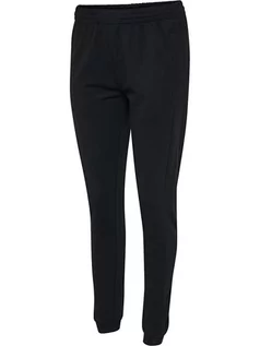 Spodnie sportowe damskie - Hummel Spodnie dresowe "Logo" w kolorze czarnym - grafika 1