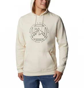 Męska bluza dresowa nierozpinana z kapturem Columbia CSC Graphic Hoodie - kremowa - COLUMBIA - Bluzy sportowe męskie - miniaturka - grafika 1