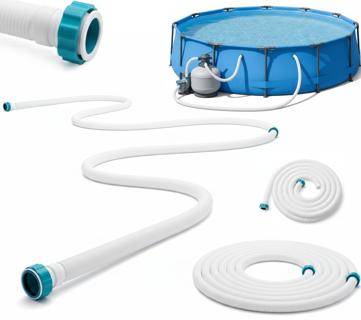 Bestway Wąż rura 4,5m 38mm do pompy filtra basenowego flowclear orginał