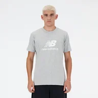 Koszulki męskie - Koszulka męska New Balance MT41502AG szara - miniaturka - grafika 1