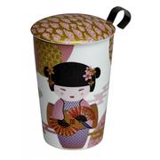 Kubki - Eigenart Eigenart TeaEve kubek z zaparzaczem 350ml New Little Geisha Rose - miniaturka - grafika 1