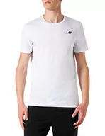 Koszulki męskie - 4F Męski T-shirt funkcyjny Tsmf351 koszulka FNK, biały, XL, biały, XL - miniaturka - grafika 1