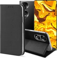 Etui i futerały do telefonów - Hello Case ETUI Z KLAPKĄ DO HUAWEI HONOR 70 CZARNE ZAMYKANE MAGNETYCZNE KABURA FUTERAŁ - miniaturka - grafika 1