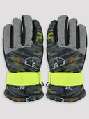 Rękawice narciarskie - Rękawiczki narciarskie 5P chłopięce auta 12 - miniaturka - grafika 1