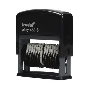 Trodat Printy 48313 cyfry, 13 pozycjami wysokość czcionki, 3.8 MM, do stempli czarna 092399865483 - Numeratory - miniaturka - grafika 3