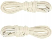 Akcesoria obuwnicze - ŚMIETANKOWE Okrągłe Sznurówki do Adidasów Trekkingowych Sznurowadła 200 cm - miniaturka - grafika 1