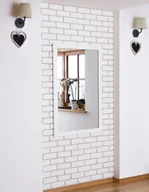 Lustra - Lustro Profilmat w ramie BIAŁEJ 120x80 PREMIUM - miniaturka - grafika 1