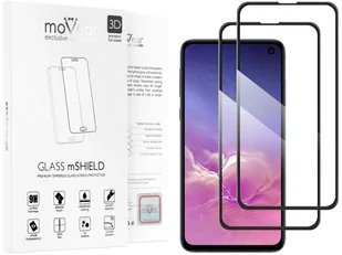 movear 2 szt. Szkło Hartowane 3D na Samsung Galaxy S10e. G970 na Cały Ekran GLASS mSHIELD 3D czarny SG10EG3D12ABK2 - Szkła hartowane na telefon - miniaturka - grafika 6