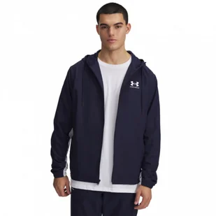 Męska kurtka wiatrówka Under Armour UA Rival Woven - granatowa - Kurtki męskie - miniaturka - grafika 1