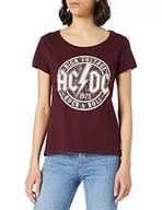 Koszulki i topy damskie - cotton division T-shirt damski, bordowy, L - miniaturka - grafika 1