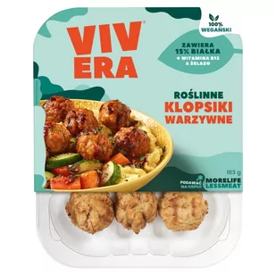 Vivera Roślinne klopsiki warzywne 183 g - Szybkie dania obiadowe - miniaturka - grafika 1