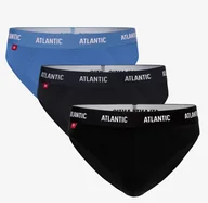 Majtki męskie - SLIPY ATLANTIC 3MP-128 (kolor turkus, rozmiar M) - miniaturka - grafika 1