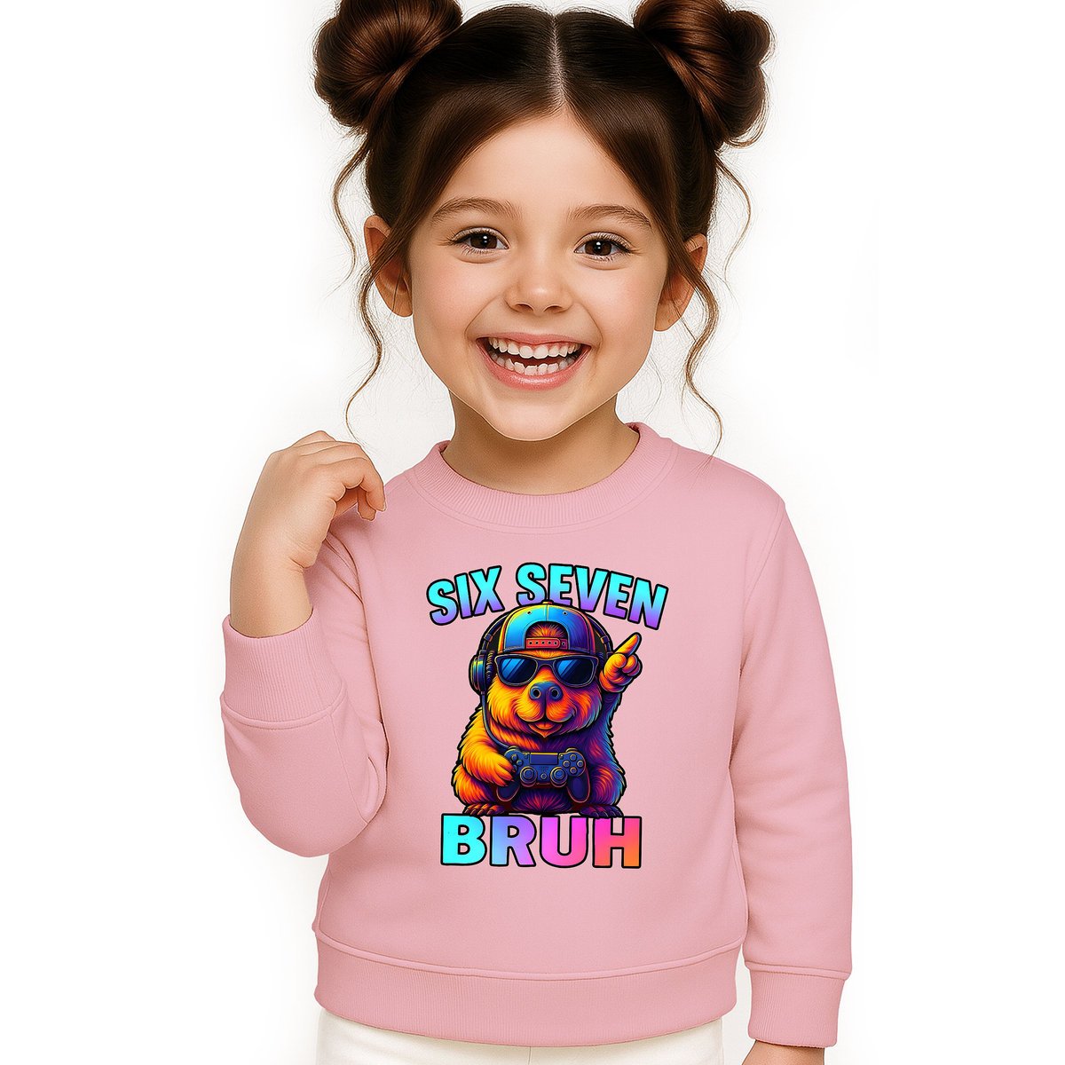 BLUZA DZIECIĘCA 67 SIX SEVEN VIRAL CAPYBARA 122-128 DLA CHŁOPCA DZIEWCZYNKI