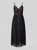 Sukienki - Sukienka koktajlowa z efektem podpalenia - miniaturka - grafika 1