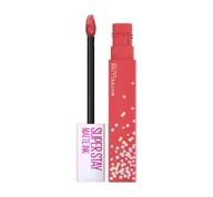 Szminki - Maybelline Długotrwały matowy płynszminka Tusz matowy SuperStay Birthday Edition 5 ml Cień 400 Show Runner) - miniaturka - grafika 1