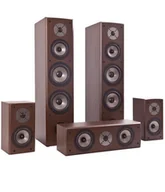 Głośniki i kolumny - System kolumn 5.0 Quadral Quintas 6650 - orzech Orzech - miniaturka - grafika 1