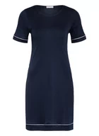 Bielizna nocna - Hanro Koszula Nocna Natural Comfort blau - miniaturka - grafika 1