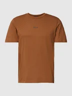 Koszulki męskie - T-shirt z nadrukiem z logo - miniaturka - grafika 1