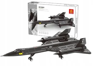 KLOCKI SAMOLOT BLACKBIRD SR-71 ZABAWKA DLA DZIECI 183 ELEMENTY - Samoloty i helikoptery - miniaturka - grafika 1