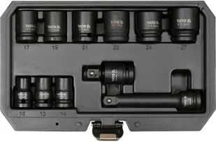 YATO NASADKI UDAROWE 11cz. 1/2" 10-27mm - Klucze i nasadki - miniaturka - grafika 1