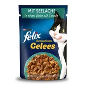 Mokra karma dla kotów - Felix Sensations w galarecie Mintaja i pomidory 104x85 g - miniaturka - grafika 1