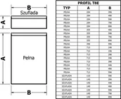 Fronty meblowe - Restol Fronty Front kuchenny piaskowy K269 profil T8E - miniaturka - grafika 1