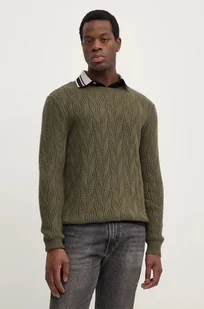 Guess sweter z domieszką wełny EVANDER męski kolor zielony  M4BR19.Z3HD1 - Swetry męskie - miniaturka - grafika 1