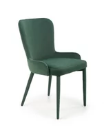 Krzesła - Krzesło tapicerowane velvet ciemno zielony K425 - miniaturka - grafika 1