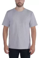 Koszulki sportowe męskie - Koszulka męska T-shirt Carhartt Workwear Solid Non-pocket HGY Heather Grey - miniaturka - grafika 1