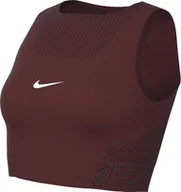 Koszulki i topy damskie - Nike Pro Dri-Fit-Crop Tank top dla kobiet, Dark Team Red/White, HJ1192-619, XL - miniaturka - grafika 1