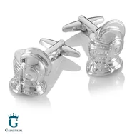 Spinki do mankietów i krawatów - Spinki do mankietów Rycerz X2 AJA1089 - miniaturka - grafika 1