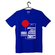 Odzież do sportów motorowych - T-shirt koszulka Nissan 180SX niebieska-S - miniaturka - grafika 1