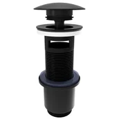 Korki do umywalek - Korek umywalkowy KLIK-KLAK z przelewem czarny 80 mm CWC3B Equation - miniaturka - grafika 1