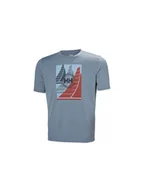 Koszulki męskie - Koszulka HELLY HANSEN HP RACE GRAPHIC T-SH granatowy S - miniaturka - grafika 1