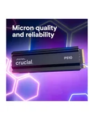 Dyski SSD - Ccrucial P510 1TB M.2 NVMe Gen5 2280 11000/9500 radiator CT1000P510SSD5 - miniaturka - grafika 1