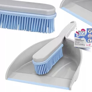 Szufelka ze zmiotką zmiotka gumowa BACTERIA STOP - Miotły, szufle, mopy - miniaturka - grafika 1