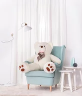Maskotki i pluszaki - Miś Gustaw, duży Miś Amigo, 130 cm, biały - miniaturka - grafika 1