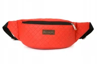 Nerki - Czerwona Nerka Saszetka Na Biodro Duża Lakostka Beltimore C82 : Kolory - Cz - miniaturka - grafika 1